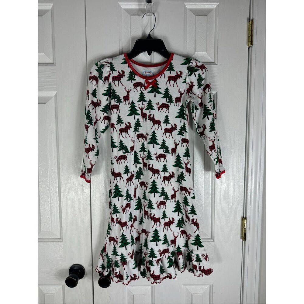 Sara’s Prints Girls Christmas Gown Size 7